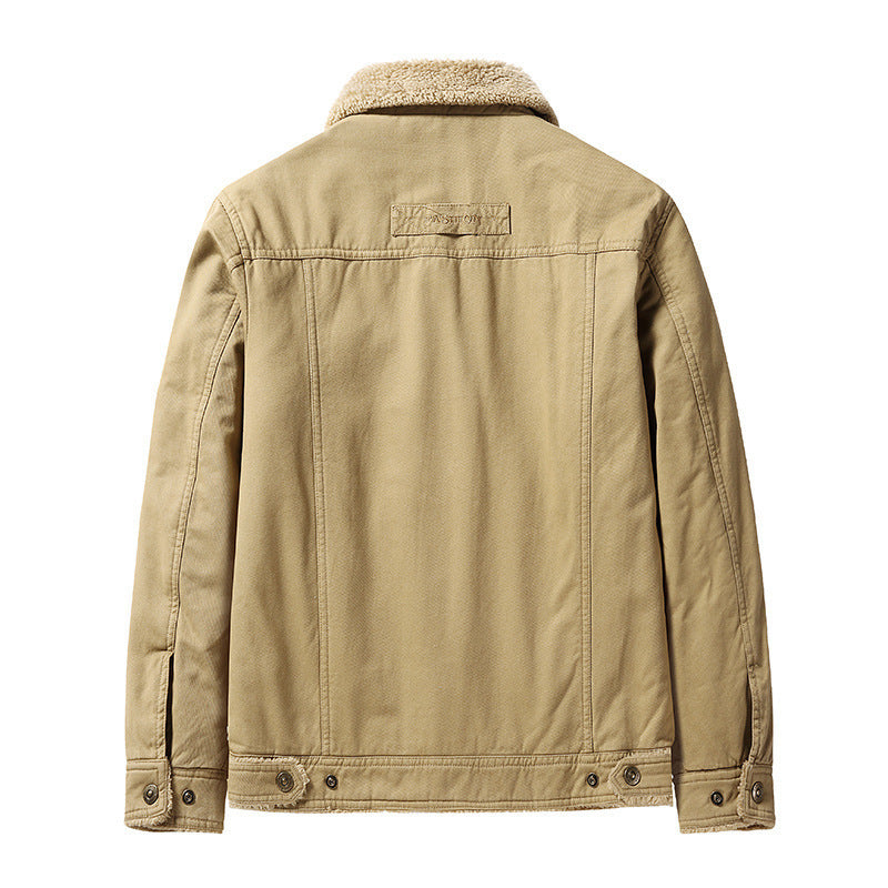 Fleece-gevoerd verdikt herenjack
