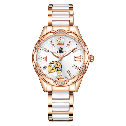 Rome automatisch waterdicht dames horloge
