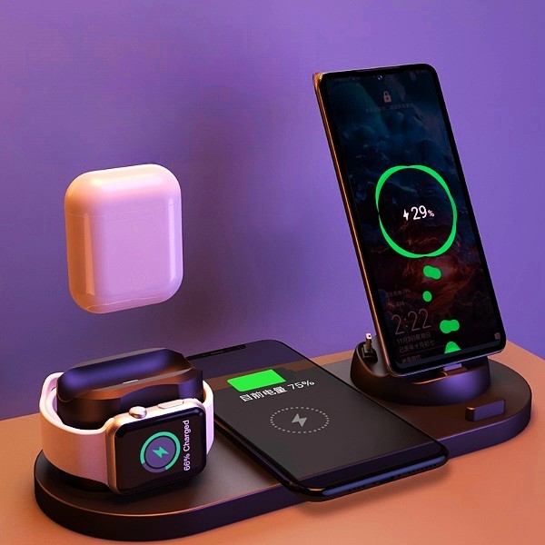 Draadloze oplader voor telefoon applewatch en airpods